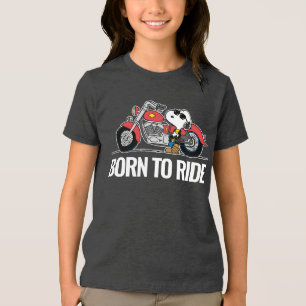 Jordnötter   Snoopy & Hans motorcykel T Shirt