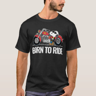 Jordnötter   Snoopy & Hans motorcykel T Shirt