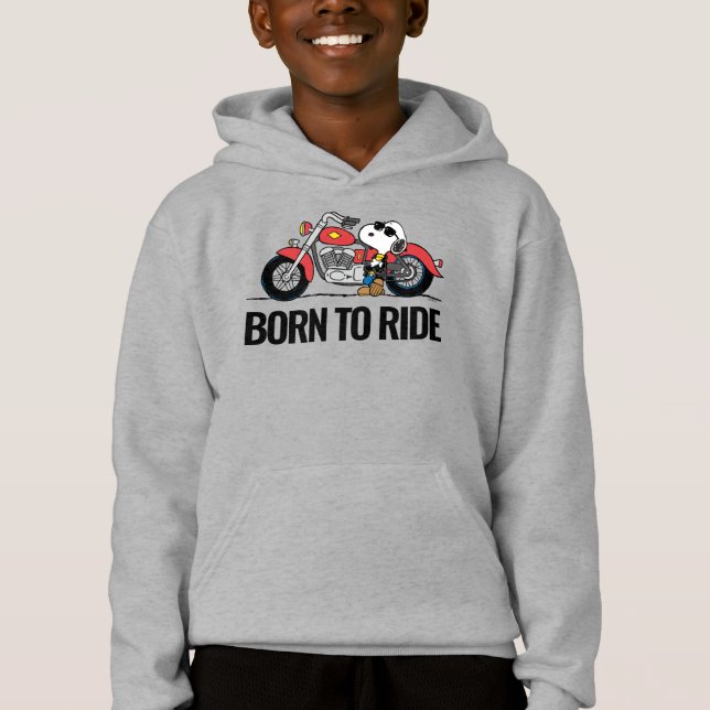 Jordnötter | Snoopy & Hans motorcykel T Shirt (Framsida)