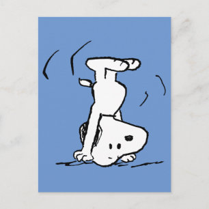 Jordnötter   Snoopy Headstand Vykort