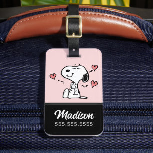 Jordnötter Snoopy Hearts Bagagebricka