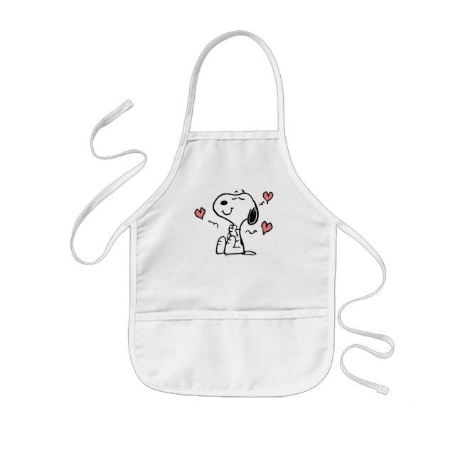 Jordnötter | Snoopy Hearts Barnförkläde (Framsidan)