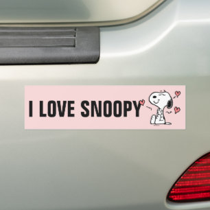 Jordnötter Snoopy Hearts Bildekal