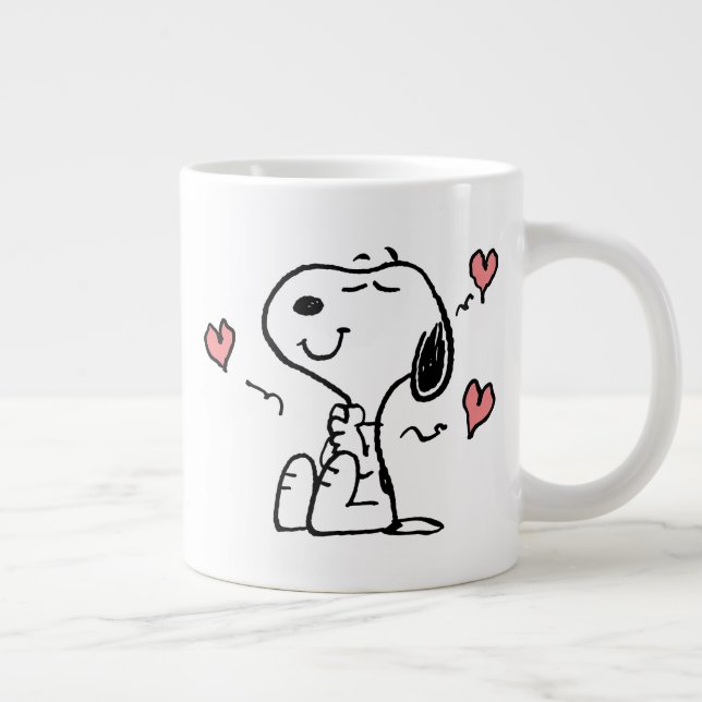 Jordnötter | Snoopy Hearts Jumbo Mugg (Höger)