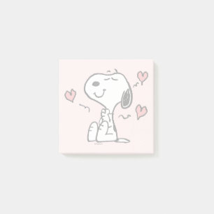 Jordnötter Snoopy Hearts Post-it Block
