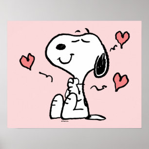 Jordnötter   Snoopy Hearts Poster