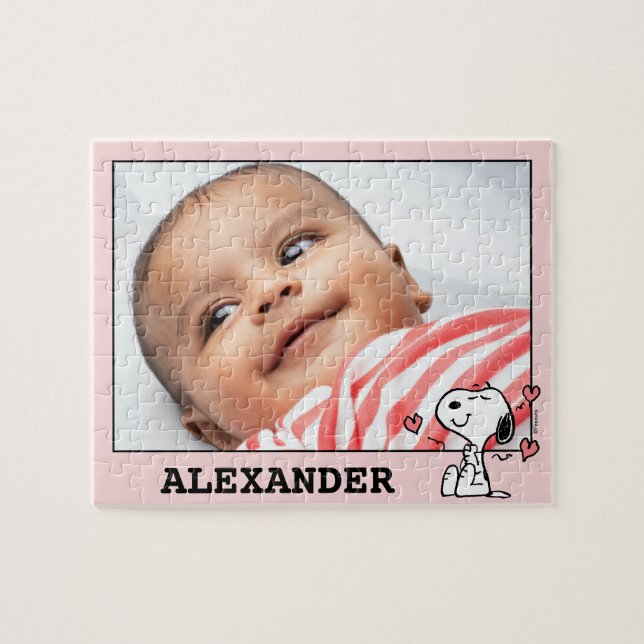 Jordnötter | Snoopy Hearts Pussel (Horisontell)