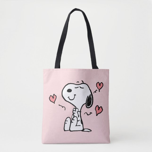 Jordnötter | Snoopy Hearts Tygkasse (Framsida)