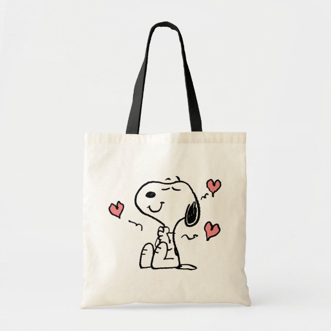 Jordnötter | Snoopy Hearts Tygkasse (Framsidan)