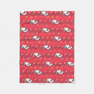 Jordnötter Snoopy Helgdag Ho Ho Ho Helgdag Fleecefilt