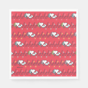 Jordnötter Snoopy Helgdag Ho Ho Ho Helgdag Mönst Pappersservett