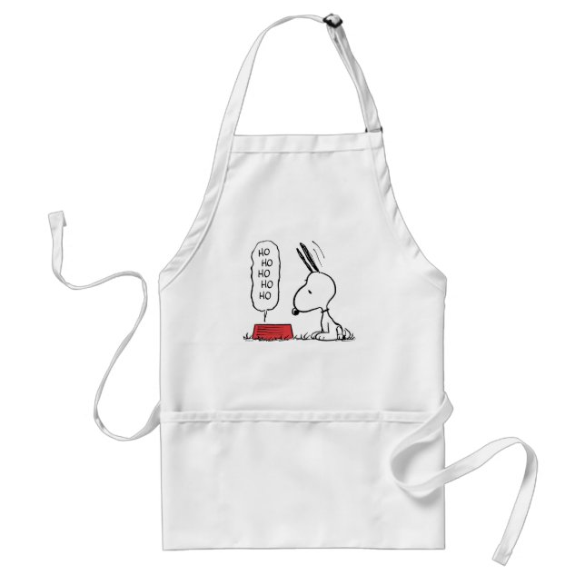 Jordnötter | Snoopy Ho Ho Ho Food Dish Förkläde (Framsidan)