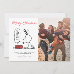 Jordnötter   Snoopy Ho Ho Ho Food Dish Julkort