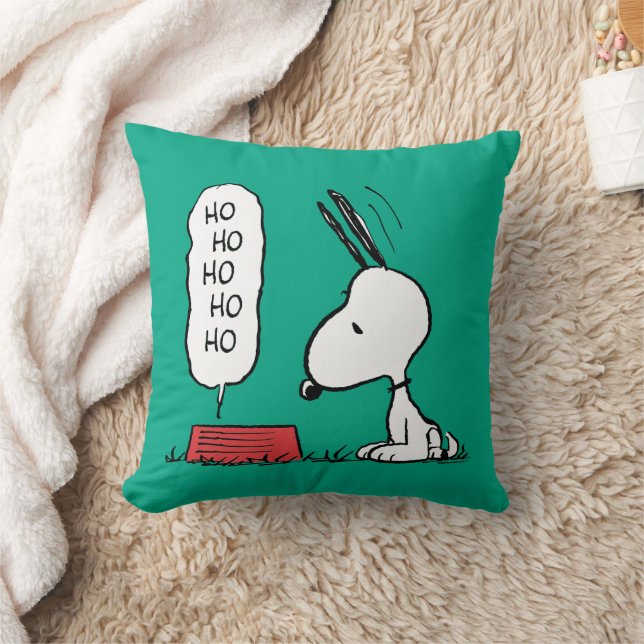 Jordnötter | Snoopy Ho Ho Ho Food Dish Kudde (Filt)