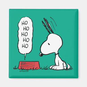 Jordnötter Snoopy Ho Ho Ho Food Dish Magnet