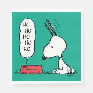 Jordnötter Snoopy Ho Ho Ho Food Dish Pappersservett