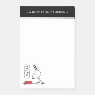 Jordnötter Snoopy Ho Ho Ho Food Dish Post-it Block