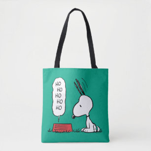 Jordnötter Snoopy Ho Ho Ho Food Dish Tygkasse
