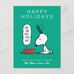 Jordnötter Snoopy Ho Ho Ho Matserveringsfat Helg Vykort