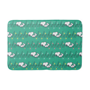 Jordnötter   Snoopy Ho Ho jul Mönster Badrumsmatta