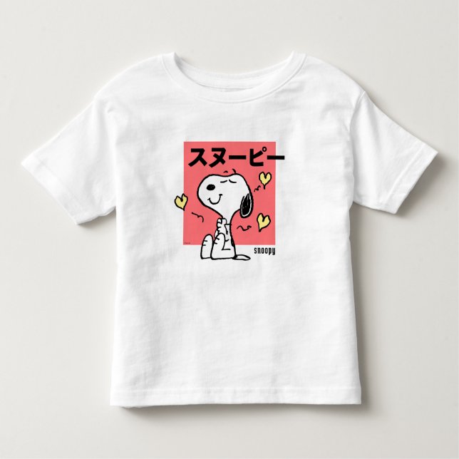 Jordnötter | Snoopy Hug Hearts T Shirt (Framsida)