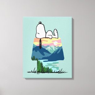 Jordnötter   Snoopy Hund House Go-Vild Canvastryck