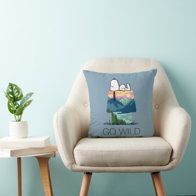 Jordnötter | Snoopy Hund House Sunrise Kudde (Stol)