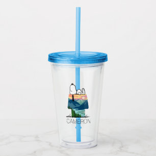 Jordnötter Snoopy Hund House Sunrise Take Away Mugg