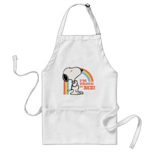 Jordnötter Snoopy I är stolt över mig Förkläde