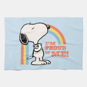 Jordnötter   Snoopy I är stolt över mig Kökshandduk