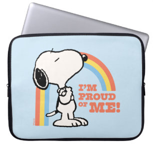 Jordnötter Snoopy I är stolt över mig Laptop Fodral