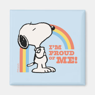 Jordnötter Snoopy I är stolt över mig Magnet