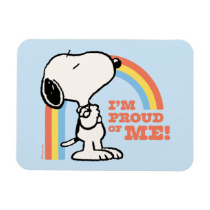 Jordnötter Snoopy I är stolt över mig Magnet