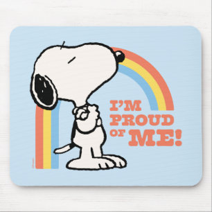 Jordnötter Snoopy I är stolt över mig Musmatta