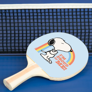 Jordnötter   Snoopy I är stolt över mig Pingisracket