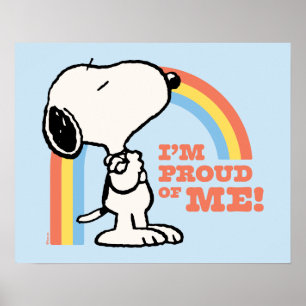 Jordnötter   Snoopy I är stolt över mig Poster