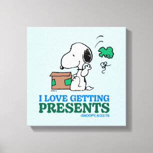 Jordnötter   Snoopy I Kärlek Komma Presenter Canvastryck