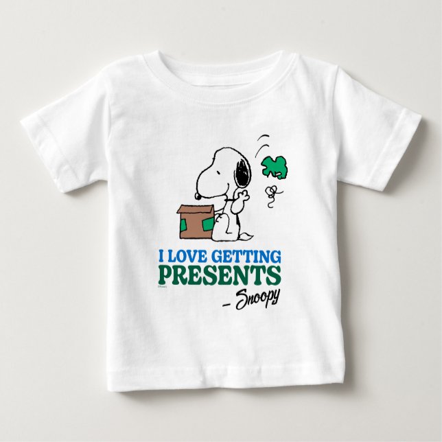Jordnötter | Snoopy I Kärlek Komma Presenter T Shirt (Framsida)