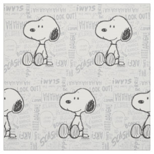 JORDNÖTTER Snoopy i svartvita serier Tyg