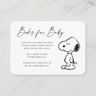 Jordnötter Snoopy - Inbjudan Bokar till Baby
