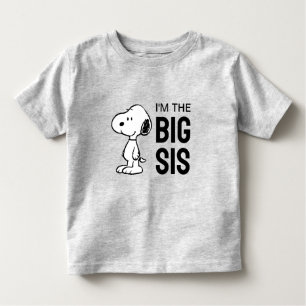 Jordnötter Snoopy   Jag är Big Sister T Shirt