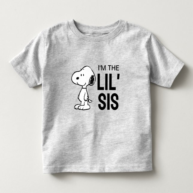 Jordnötter Snoopy | Jag är den lilla syster T Shirt (Framsida)