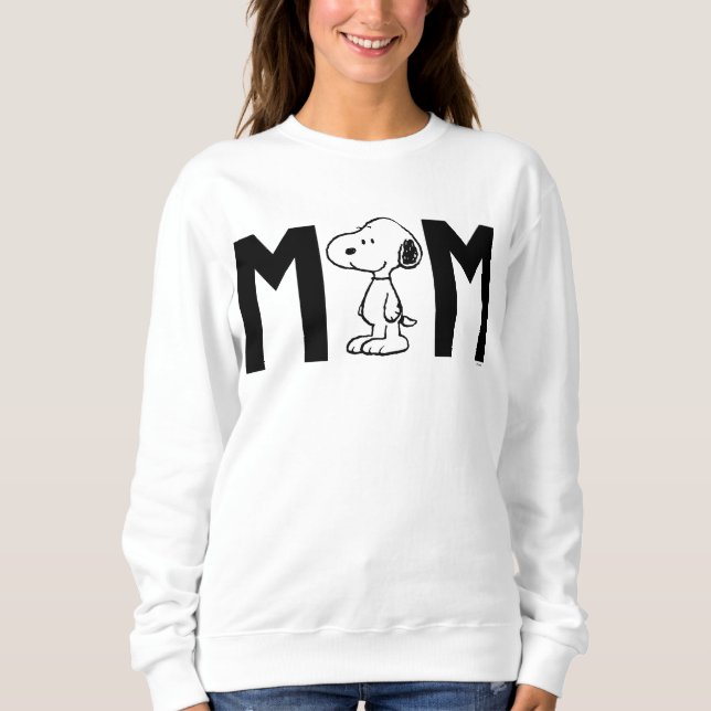Jordnötter Snoopy Jag är Mamma T Shirt (Framsida)