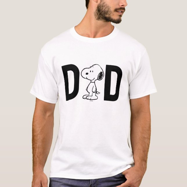 Jordnötter Snoopy | Jag är Pappa T Shirt (Framsida)