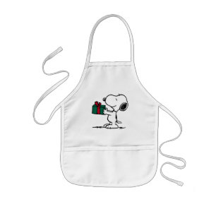 Jordnötter Snoopy jul Gift Giver Barnförkläde