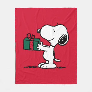 Jordnötter Snoopy jul Gift Giver Fleecefilt