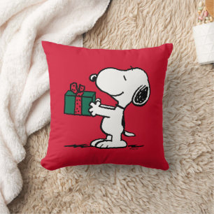 Jordnötter   Snoopy jul Gift Giver Kudde