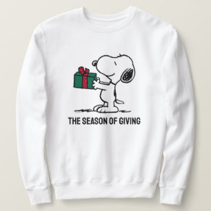 Jordnötter Snoopy jul Gift Giver Lång Ärmad Tröja