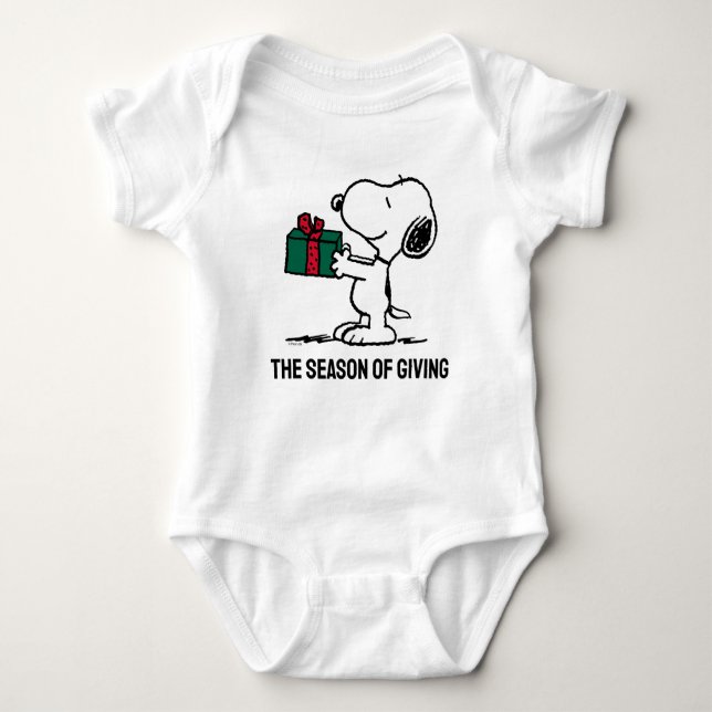 Jordnötter | Snoopy jul Gift Giver T Shirt (Framsida)