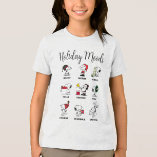 Jordnötter   Snoopy Jul Helgdag Moderna T Shirt